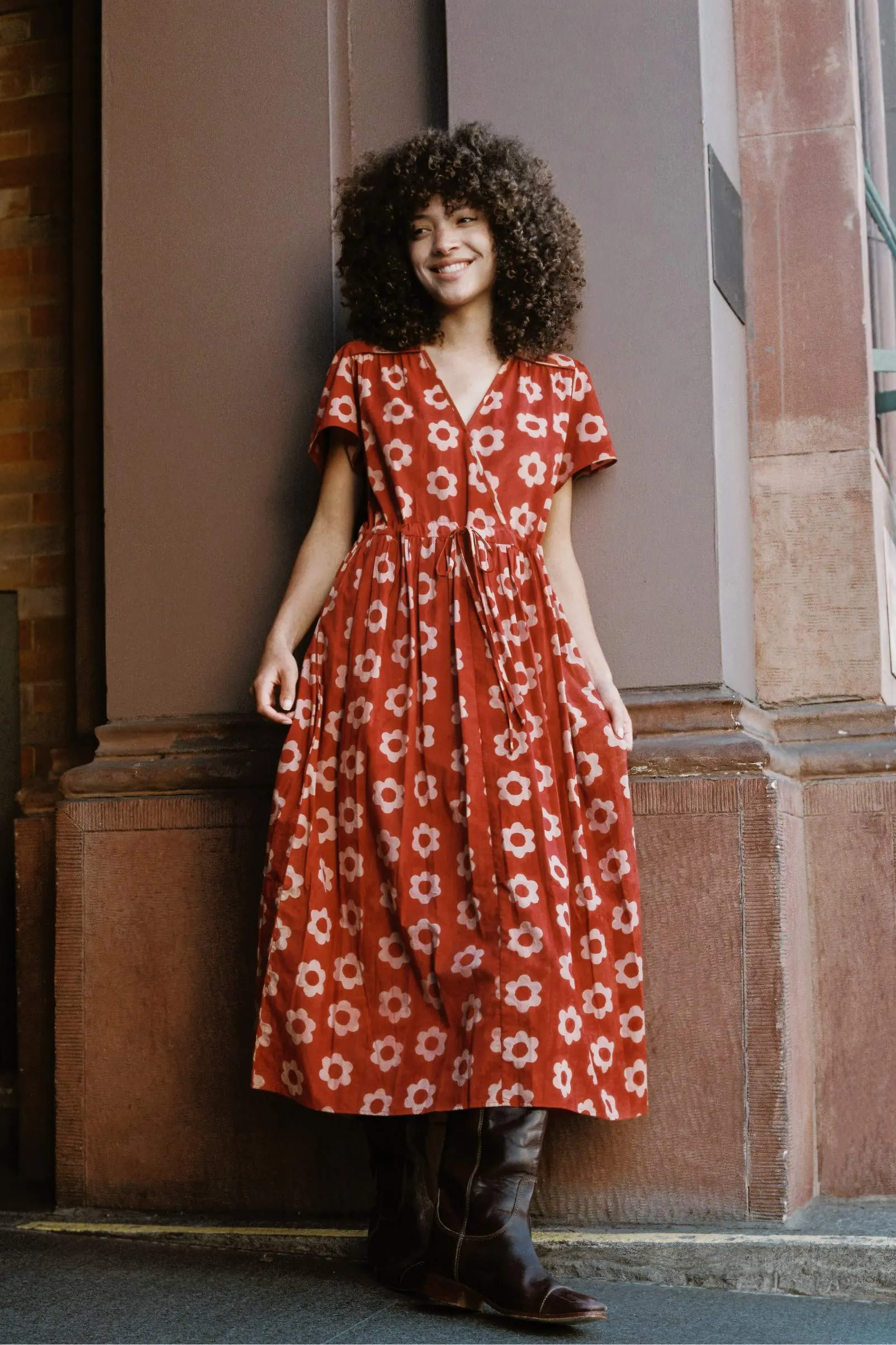 The Dawn Dress Petites | Crimson Daisy