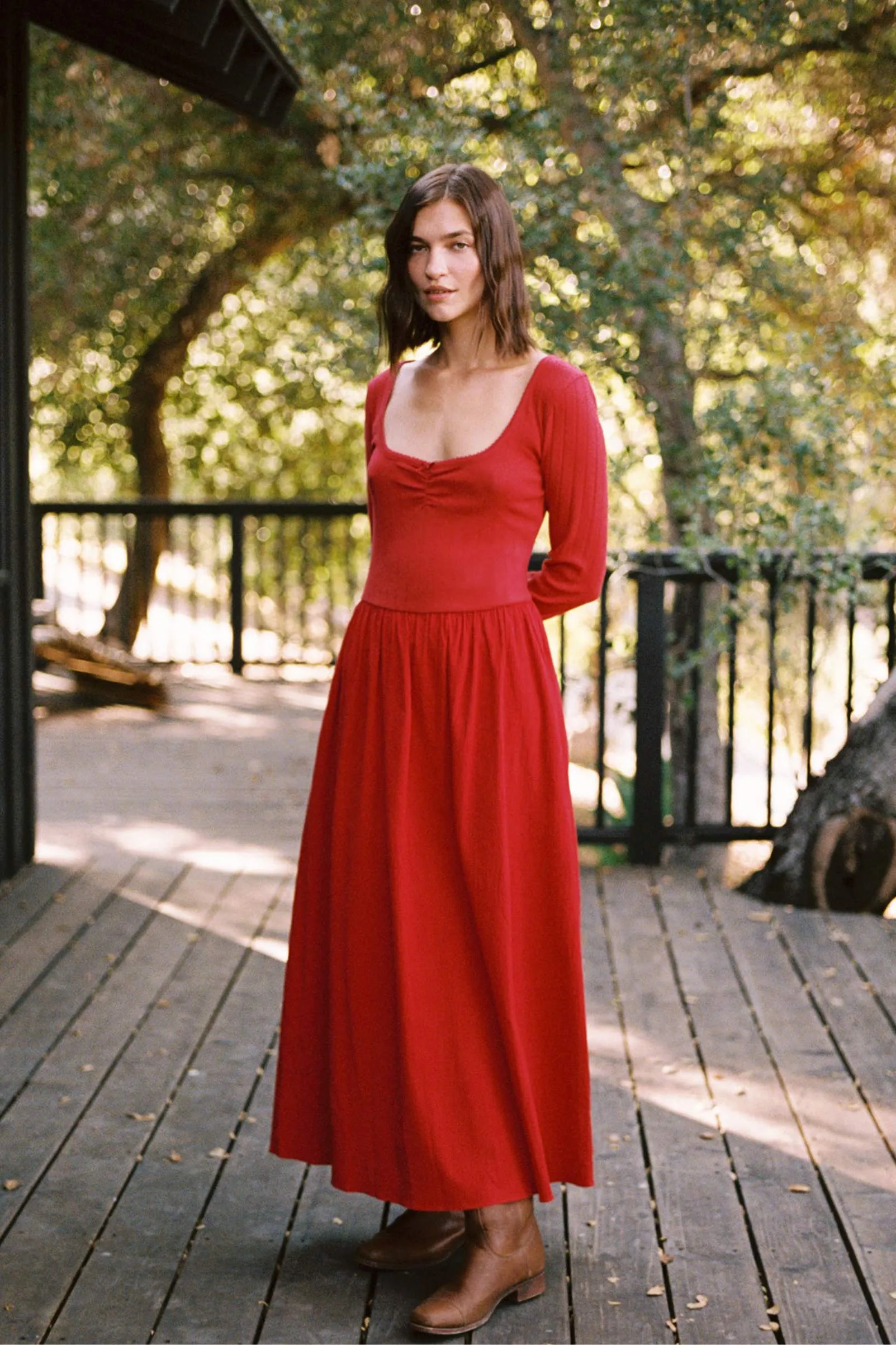 The Ramona Dress | Crimson