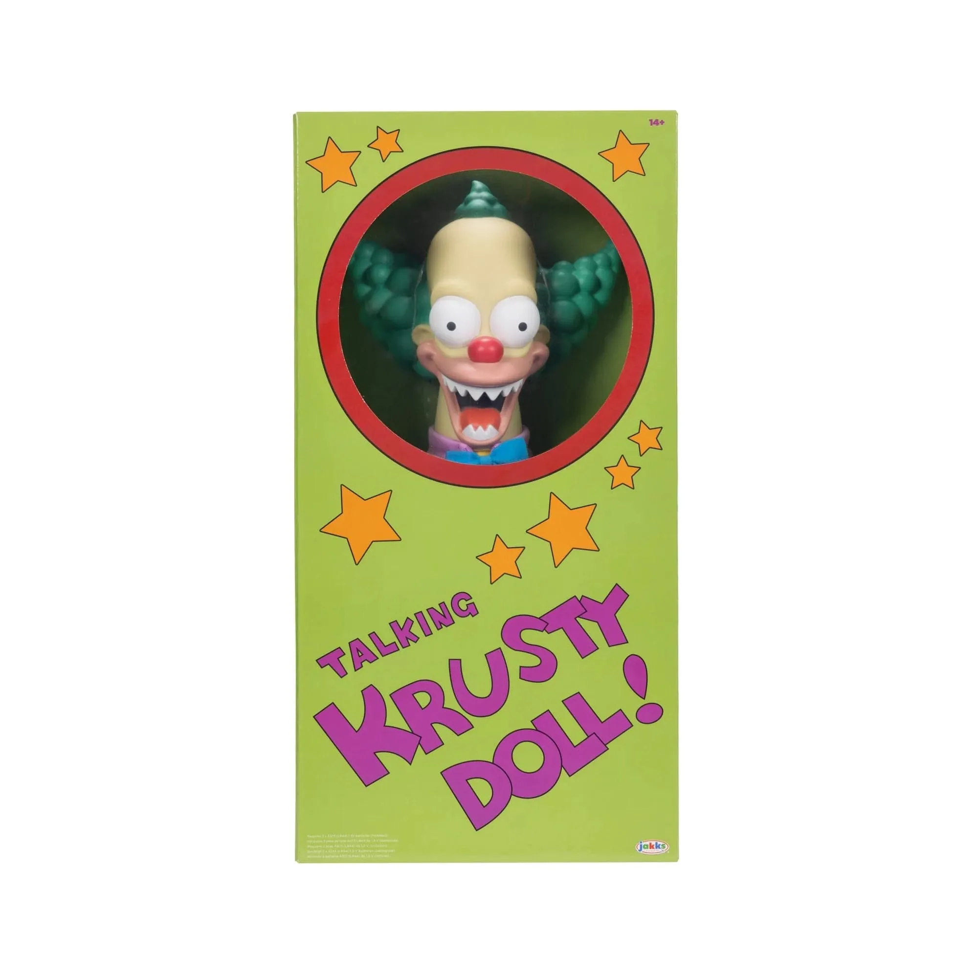 The Simpsons 18" Talking Krusty Doll by Jakks Pacific