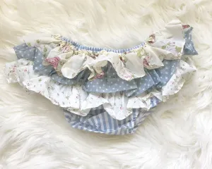 Vintage Ruffle Bloomers - Blue