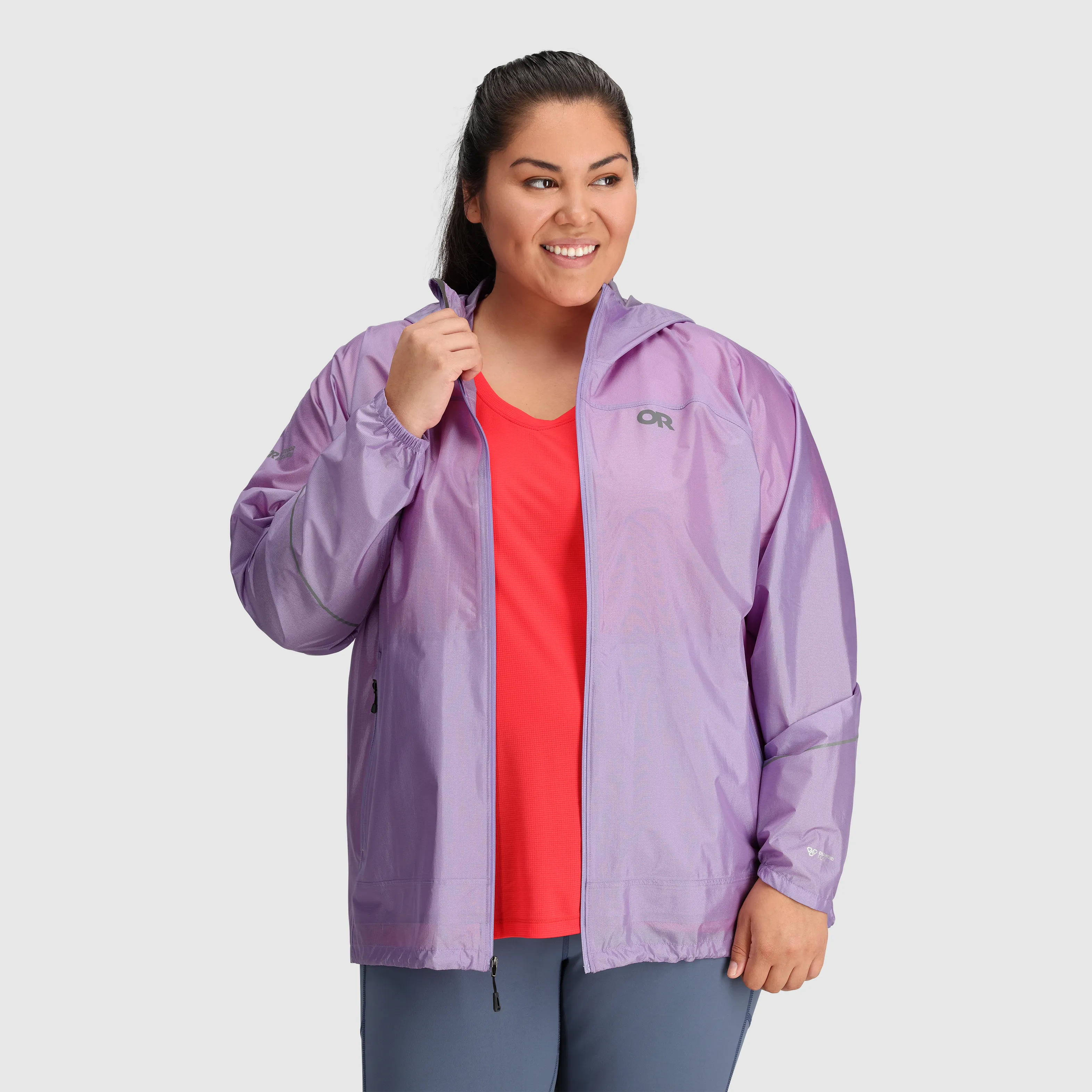 2023 Womens Helium Rain Ultralight Jacket - Plus Size, Waterproof & Packable Outdoor Gear